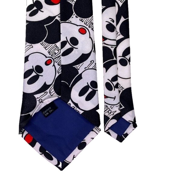 Mickey Mouse Tie‎ Select Century Silk Co Faces Smile Cartoon Mens - Picture 2 of 4